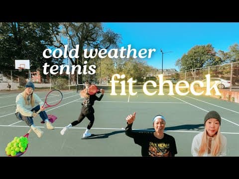 cold weather tennis fit check ❄️
