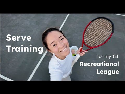 tennis serve training for my 1st USTA recreational league
